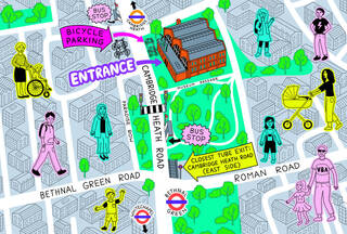 map of Young V&A location